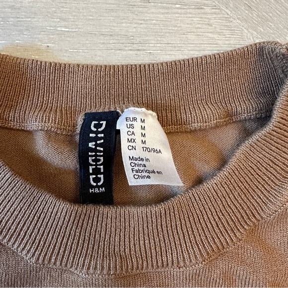 H&M Brown Crew Neck Sweater with Minimalist Design - Picture 4 of 6